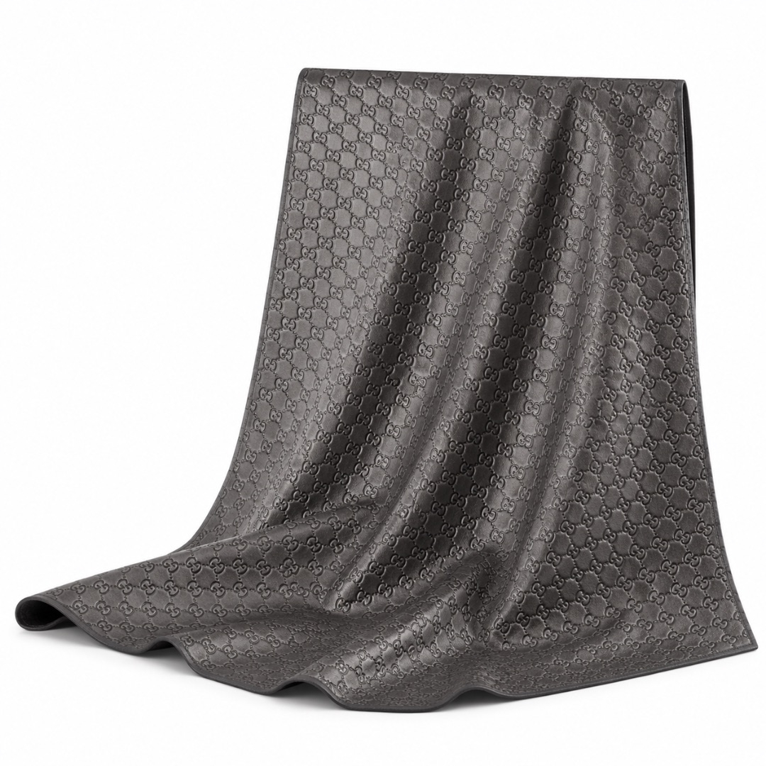 Geometric Embossed Faux Leather Panel
